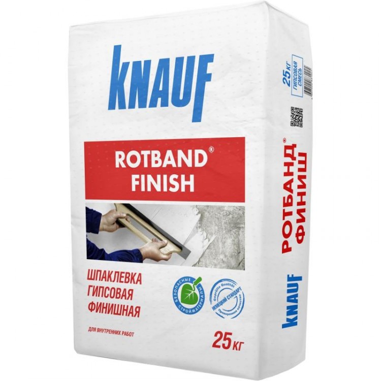 KNAUF Ротбанд Финиш шпаклевка гипсовая 25кг купить по низкой цене в интернет-маг