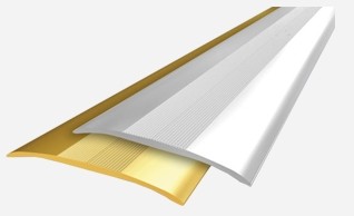 Алюминиевый порог ДП60 (цвет золото)