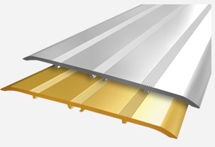 Алюминиевый порог ДП100 (цвет золото)