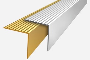 Алюминиевый порог ДПУ11 (цвет золото)