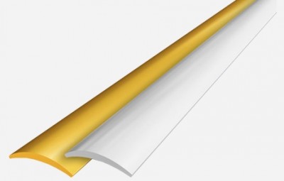 Алюминиевый порог ДП7 (цвет золото)